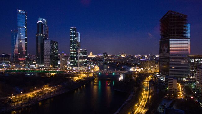 Вид на Московский международный деловой центр Москва-Сити. Архивное фото