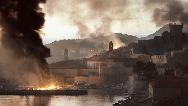Город Дубровник во осады. 1991 год
