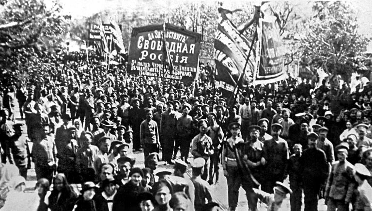 Первомайская демонстрация в Севастополе в 1917 году