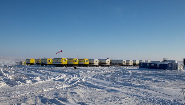 Сотрудники нефтяной компании Роснефть в Арктике. Архивное фото