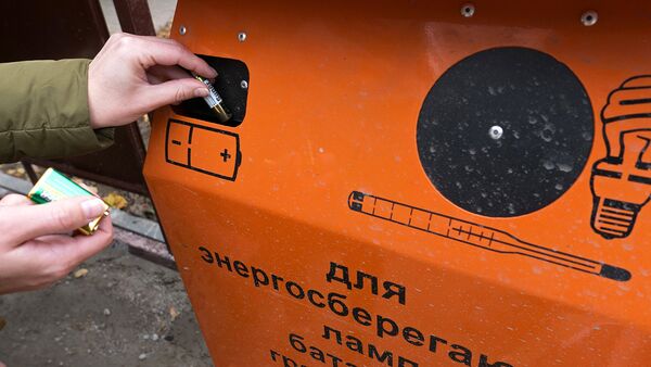Жители города в Калужской области собрали 300 килограммов батареек