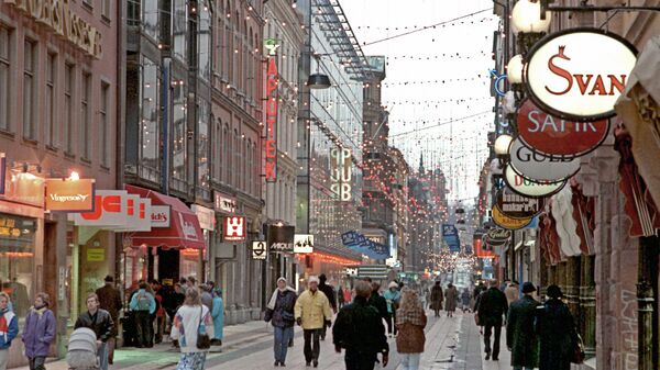 Вид улицы Стокгольма
