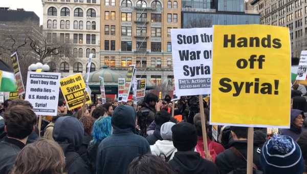Руки прочь от Сирии – в США прошли протесты против авиаудара по базе Шайрат