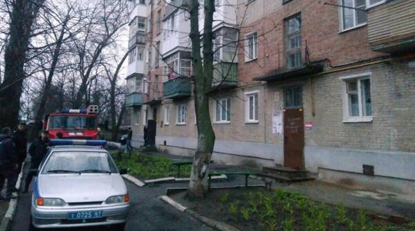 Жилой дом в Таганроге, в котором, предположительно, произошел взрыв газа