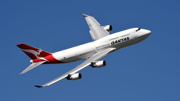 Самолет Боинг-747 авиакомпании Qantas
