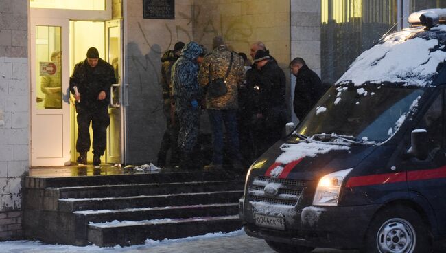 Взрыв на Васильевском острове в Петербурге