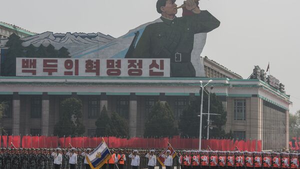 Военный парад в КНДР. Архивное фото