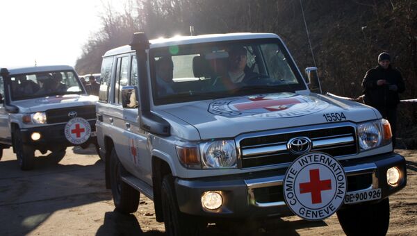 Спасательные экипажи Международного комитета Красного Креста. Архивное фото