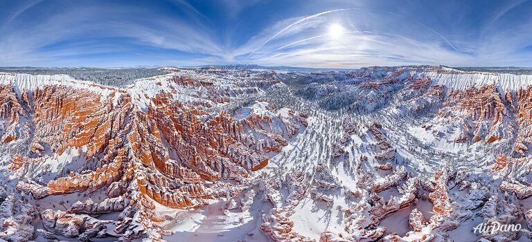 Главный Амфитеатр – вид на Sunset Point. Каньон Брайс, США