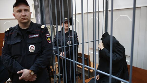 Предполагаемый организатор теракта в метро Петербурга Аброр Азимов в Басманном суде Москвы. 18 апреля 2017