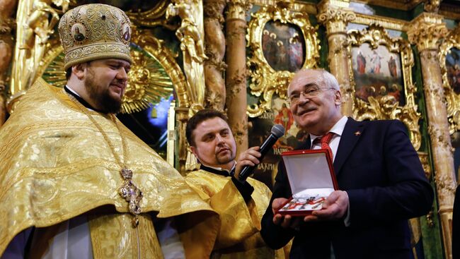 Церемония передачи РПЦ Сампсониевского собора в Санкт-Петербурге