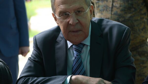 Министр иностранных дел РФ Сергей Лавров в кафе на Брехаловке в рамках визита в Республику Абхазия