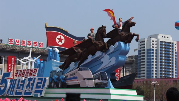 Парад в Пхеньяне. Архивное фото