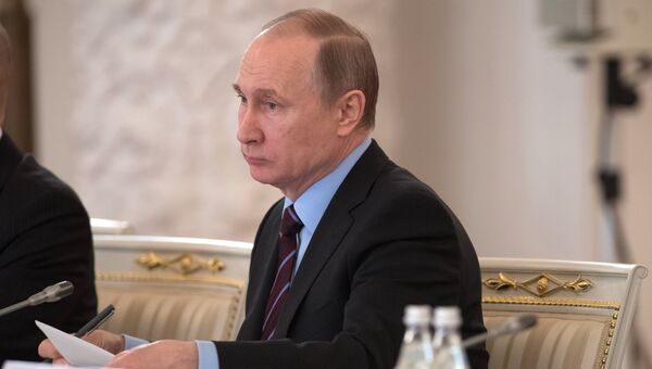 Президент РФ Владимир Путин на заседании Российского организационного комитета Победа. 20 апреля 2017