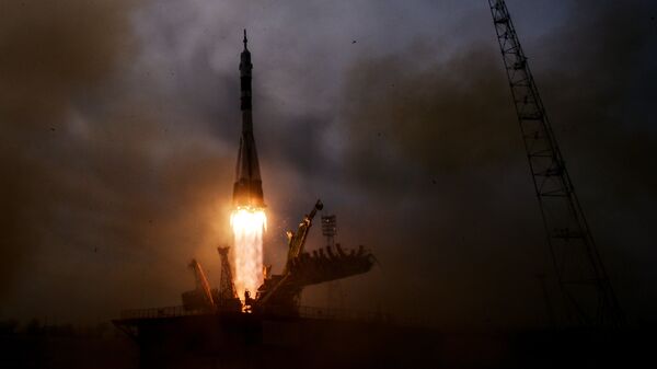 Пуск ракеты-носителя с космодрома Байконур. Архивное фото