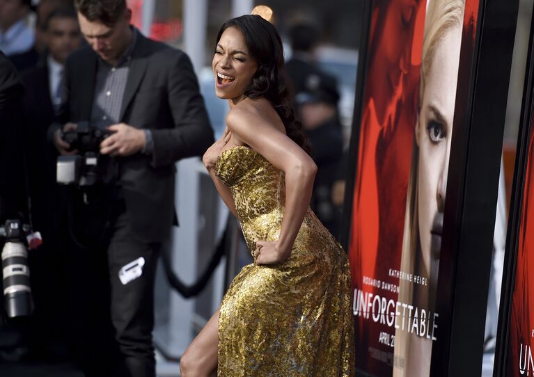 Актриса Розарио Доусон на премьере фильма Наваждение в Лос-Анджелесе