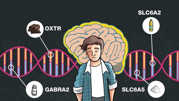 Гены OXTR, SLC6A2, GABRA2 и SLC6A5 дирижируют диетой человека