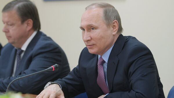 Президент России Владимир Путин на встрече с представителями деловых кругов Ярославской области. 25 апреля 2017