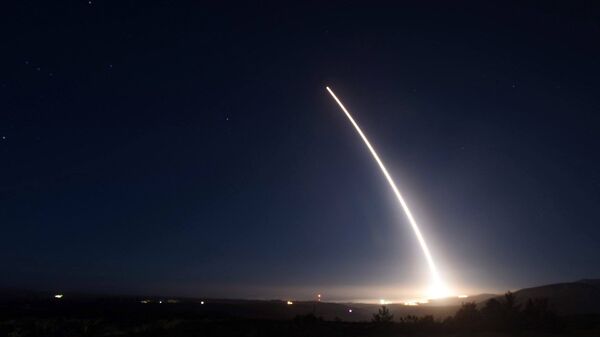 Испытания межконтинентальной баллистической ракеты Minuteman III. Архивное фото