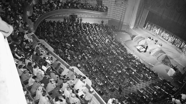 Во время подписания Сан-Францисского мирного договора. 8 сентября 1951