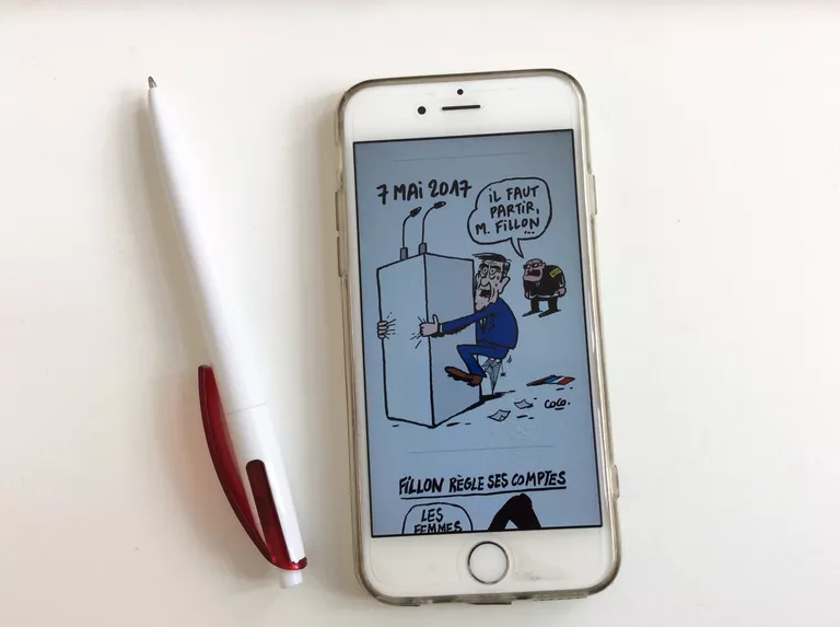Карикатура на кандидатов в президенты Франции в журнале Charlie Hebdo Карикатура на кандидатов в президенты Франции в журнале Charlie Hebdo