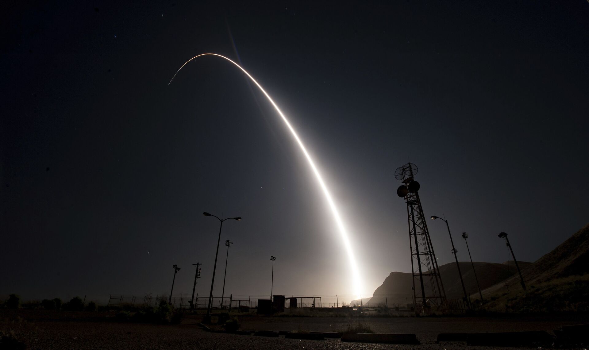Испытания межконтинентальной баллистической ракеты Minuteman III. Апрель 2017 - РИА Новости, 1920, 20.11.2023
