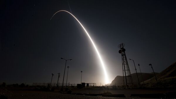 Испытания межконтинентальной баллистической ракеты в США. Архивное фото