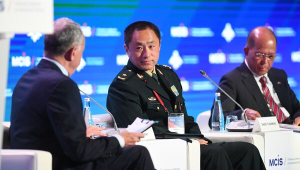 Заместитель начальника объединенного штаба Центрального военного совета КНР генерал-майор Шао Юаньмин на VI Московской конференции по международной безопасности