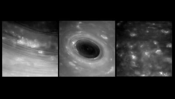 Ураганы Сатурна, снятые Кассини с рекордно близкого расстояния