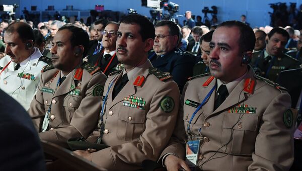 Военнослужащие Саудовской Аравии на VI Московской конференции по международной безопасности. 26 апреля 2017