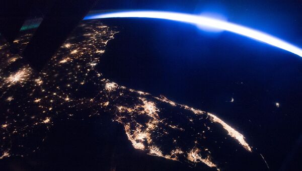 Вид на Землю с борта Международной космической станции. Архивное фото