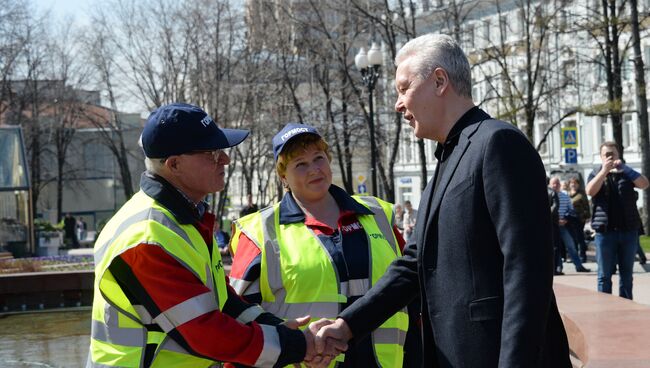 Открытие сезона фонтанов в Москве