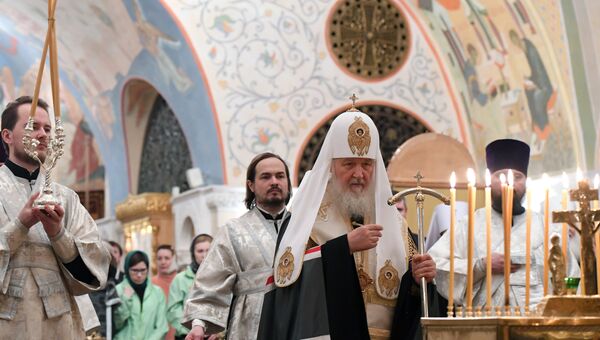 Патриарх Кирилл совершил заупокойную литию по погибшим в метро Санкт–Петербурга. Архивное фото