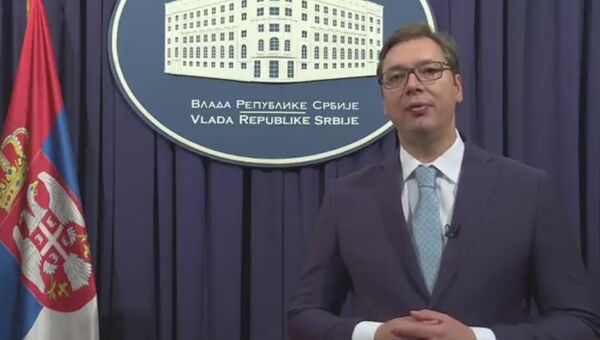 Избранный Президент Сербии Александр Вучич поздравил россиян с Днем Победы