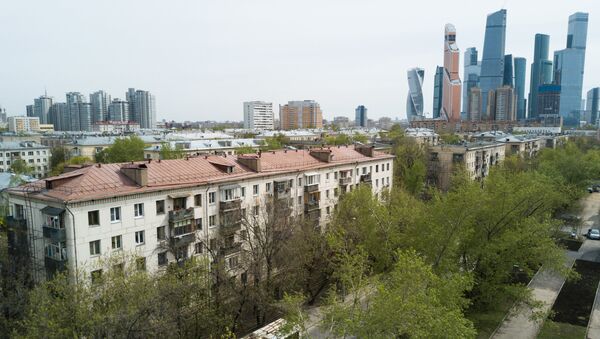 Пятиэтажные жилые дома в Москве. Архивное фото