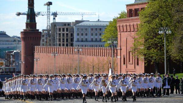 Генеральная репетиция военного парада, посвящённого 72-й годовщине Победы в ВОВ. Архивное фото