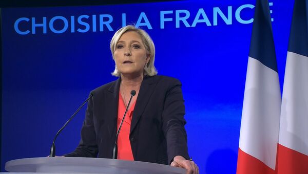 Выступление Марин Ле Пен после второго тура президентских выборов во Франции