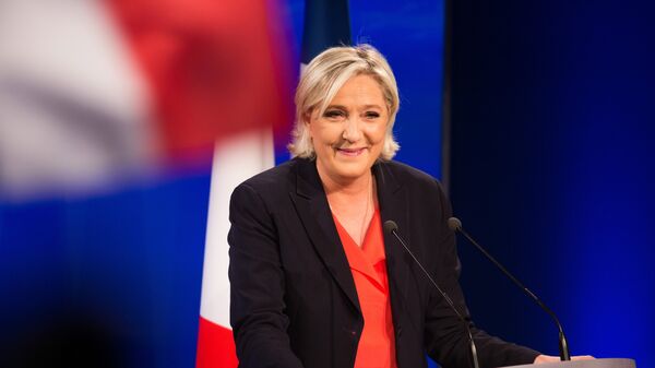 Лидер политической партии Франции Национальный фронт, кандидат в президенты Франции Марин Ле Пен