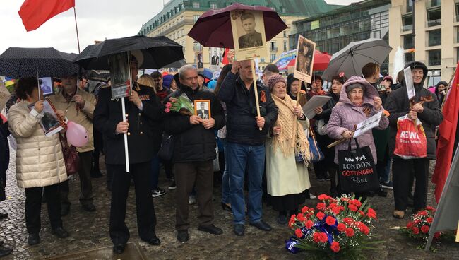 Акция Бессмертный полк в Берлине