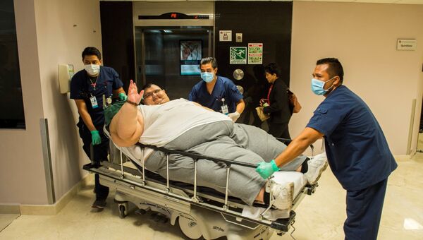 Самый тяжелый человек в мире Хуан Педро Франко в больнице