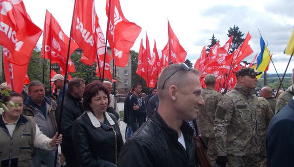 Группа Социалисты во время Дня Победы в Днепре