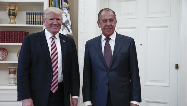 Встреча министра иностранных дел России Сергея Лаврова и президента США Дональда Трампа в Вашингтоне. 10 мая 2017