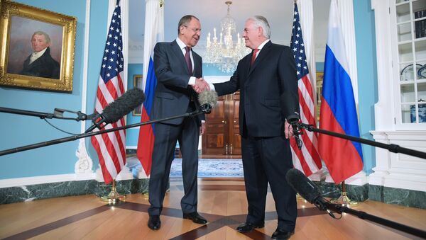 Министр иностранных дел РФ Сергей Лавров и Государственный секретарь США Рекс Тиллерсон. Архивное фото