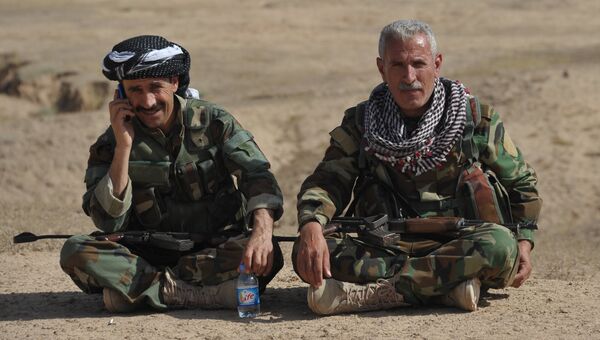 Бойцы курдской пешмерга. Архивное фото
