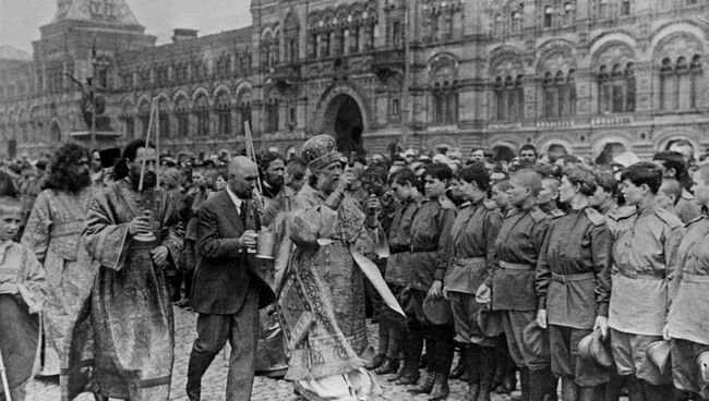 Глава русской православной церкви патриарх Тихон. Архивное фото