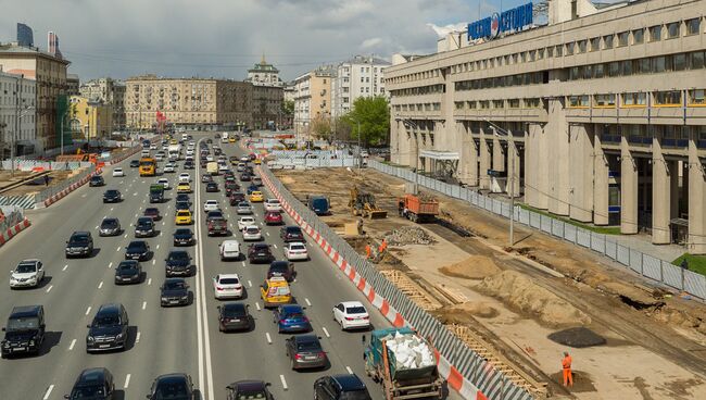 Реконструкция садового кольца. Архивное фото