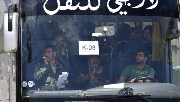 Вывоз боевиков и членов их семей в Сирии. Архивное фото