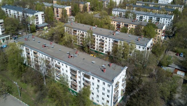 Пятиэтажные жилые дома в Москве. Архивное фото