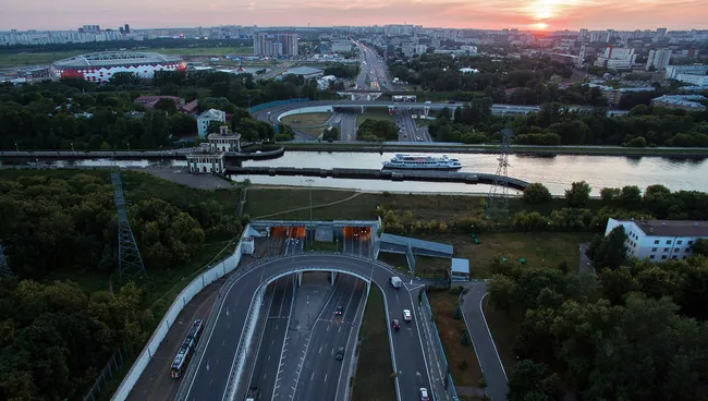Транспортная развязка на Волоколамском шоссе. Архивное фото