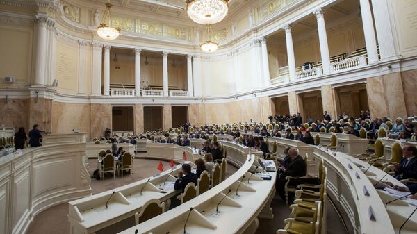 Заседание городского законодательного собрания в Санкт-Петербурге. Архивное фото